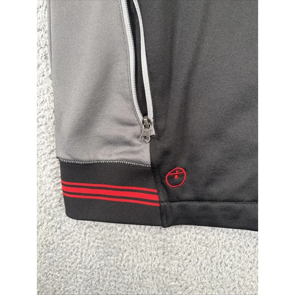 The North Face Full Zip Track Jacket Mens XL Apex Bionic 3 Black Red Steep Tech‎